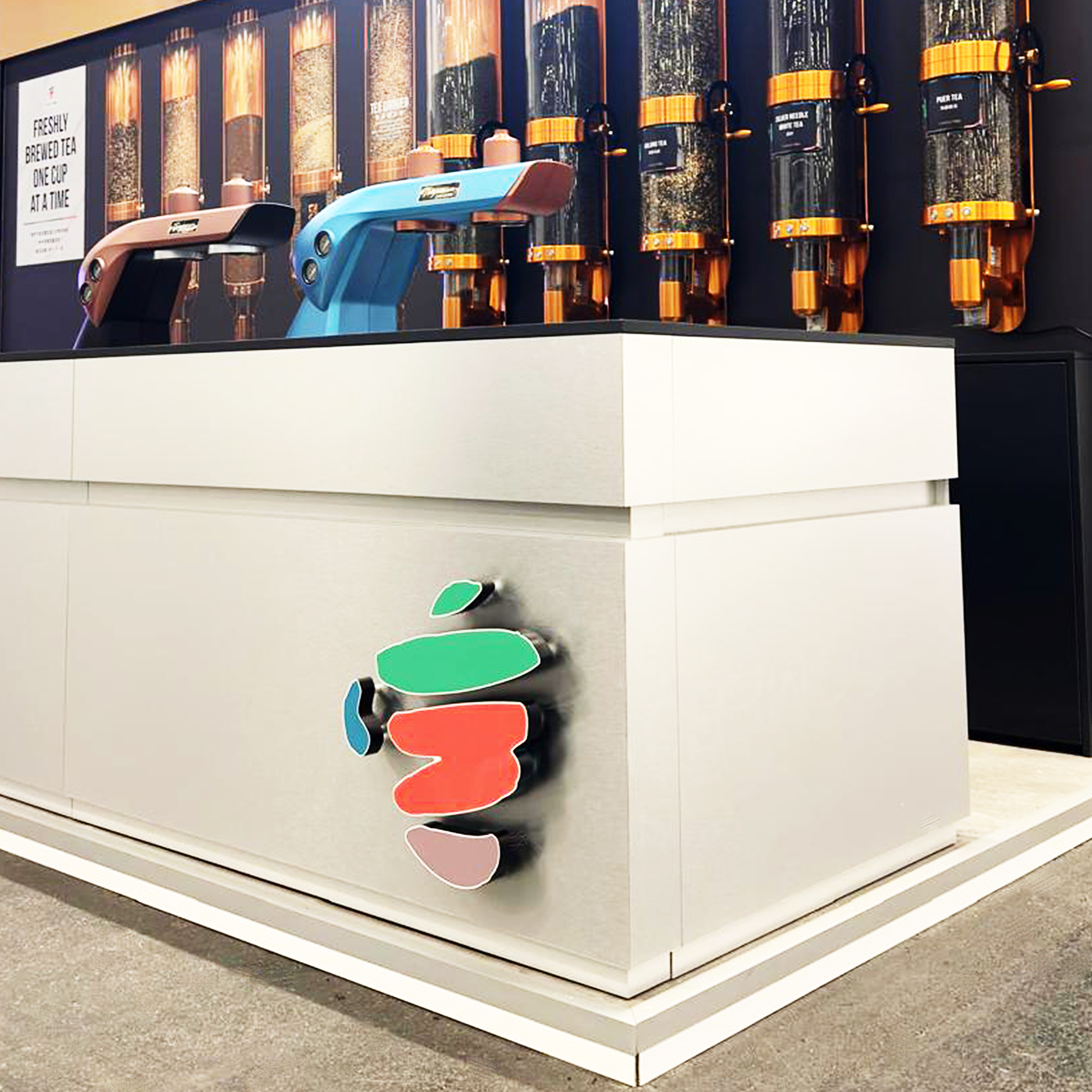 Messebau London, internationaler Messebau, Comebuy, Systemgastronomie, Bubble Tea Franchise, Messestand, International Franchise Show, Asiatisches Teehaus-Konzept.